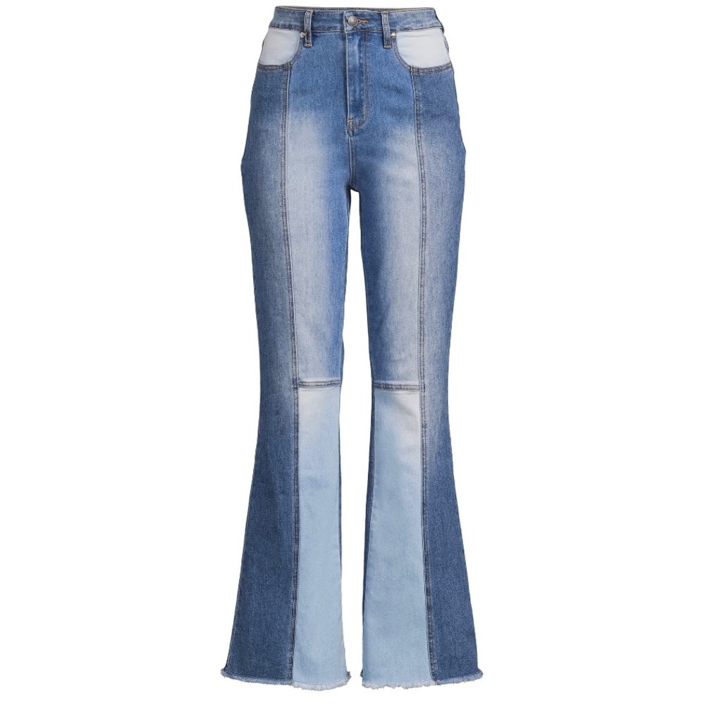 Madden NYC Patchwork Flare Jeans size 11
